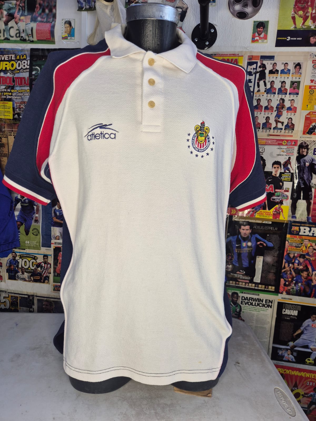 Chivas playera de concentración tipo polo 1999-2000